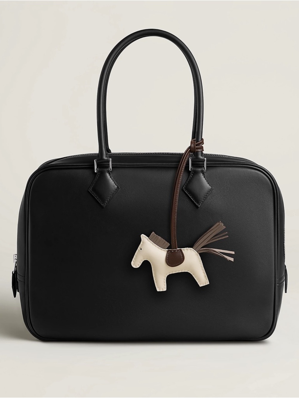 Hermes Rodeo Charm PM craie/chocolate/etoupe - Picture 9 of 10